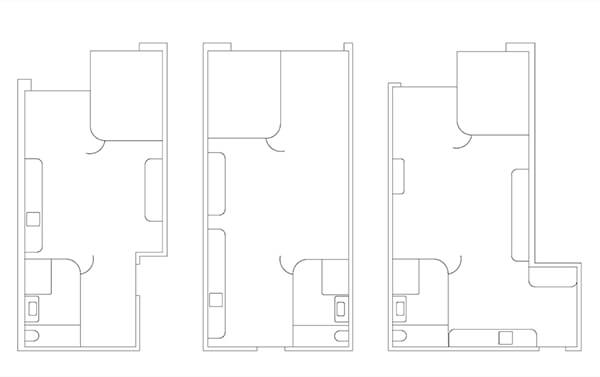 Three Luxury Apartments Divided by One Large Flat in Madrid