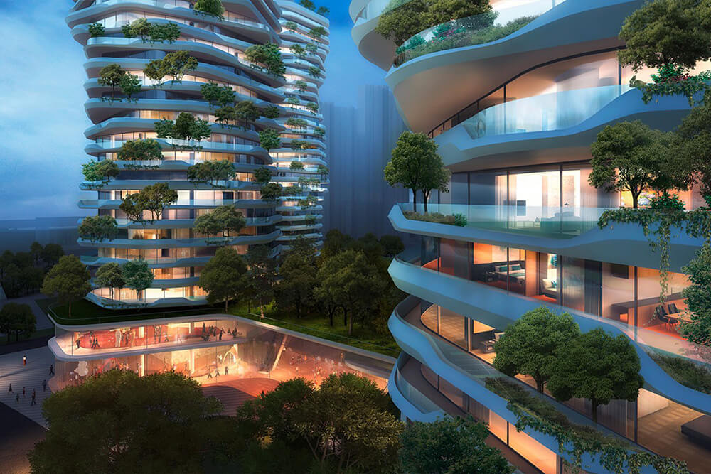 Yancheng Vertical Forest: A Residential Complex Provides Healthy and Modern Lifestyle